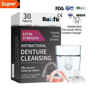 Dental Cleaning Tablets for Dentures, Aligners, Retainers, Anti-Bacterial & Deodorizer