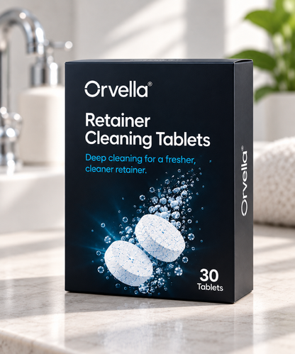 Dental Cleaning Tablets for Dentures, Aligners, Retainers, Anti-Bacterial & Deodorizer
